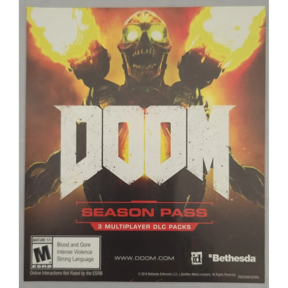 DOOM -‎ Xbox One - Bethesda - Complete in Box CIB - Tested & Working